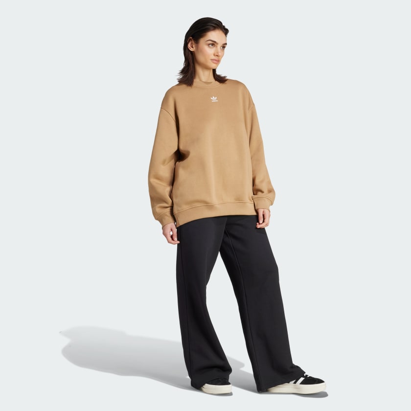 Adidas women oversized fleece sweatshirt