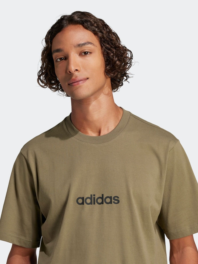 Adidas Men's Essentials Linear Single Jersey Tee