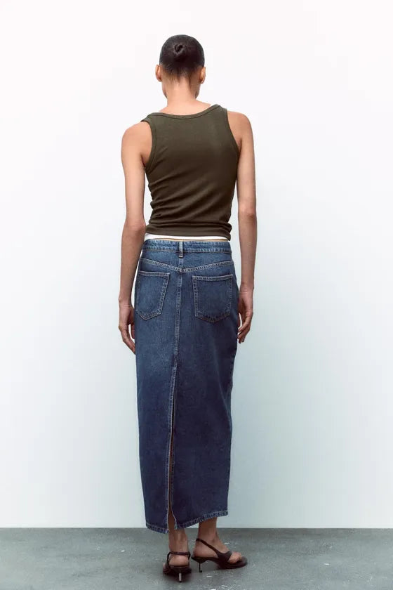Zara denim skirt