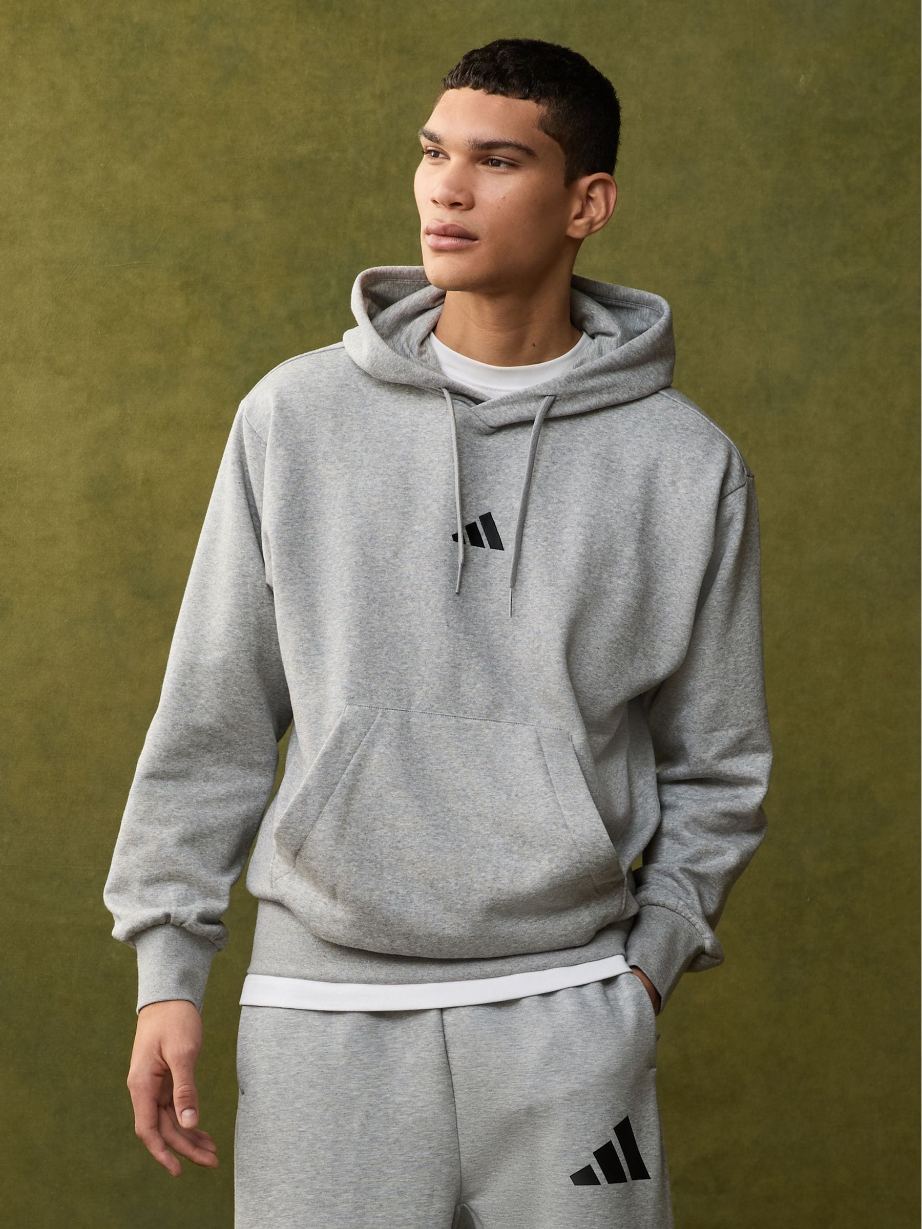 Adidas men fleeced hoodie