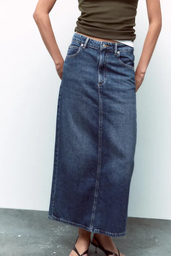 Zara denim skirt