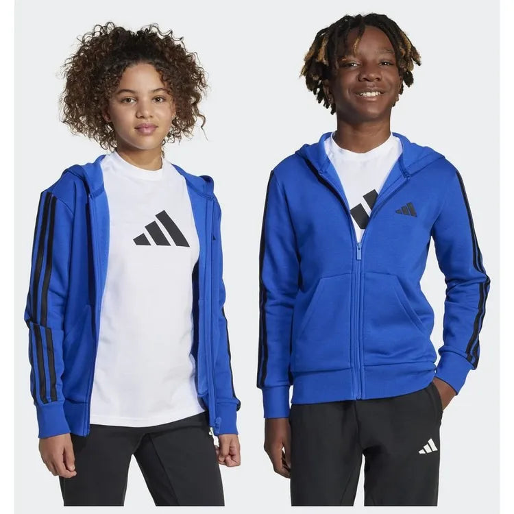 Adidas kids fleece zip-up hoodie