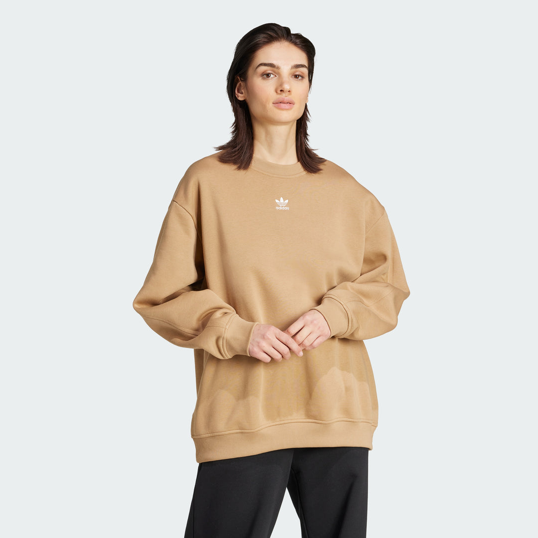Adidas women oversized fleece sweatshirt